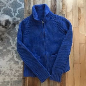 COPY - Aritzia TNA Sea to Sky wool zip up sweater